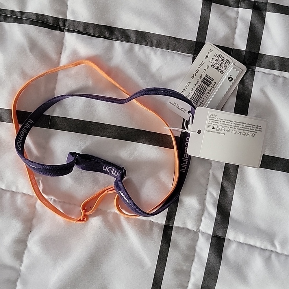 NWT Lululemon Get in Line Headband 3 set of 2 Pack - 6 total